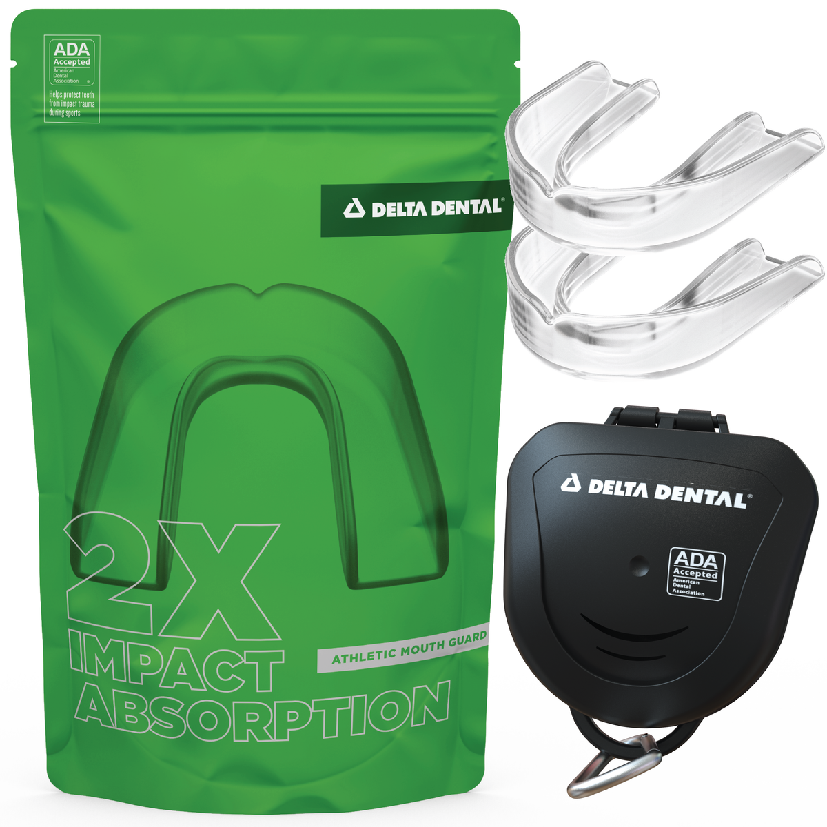 Delta Dental® Athletic Mouth Guard 2-Pack - Strapless – deltadentalguard